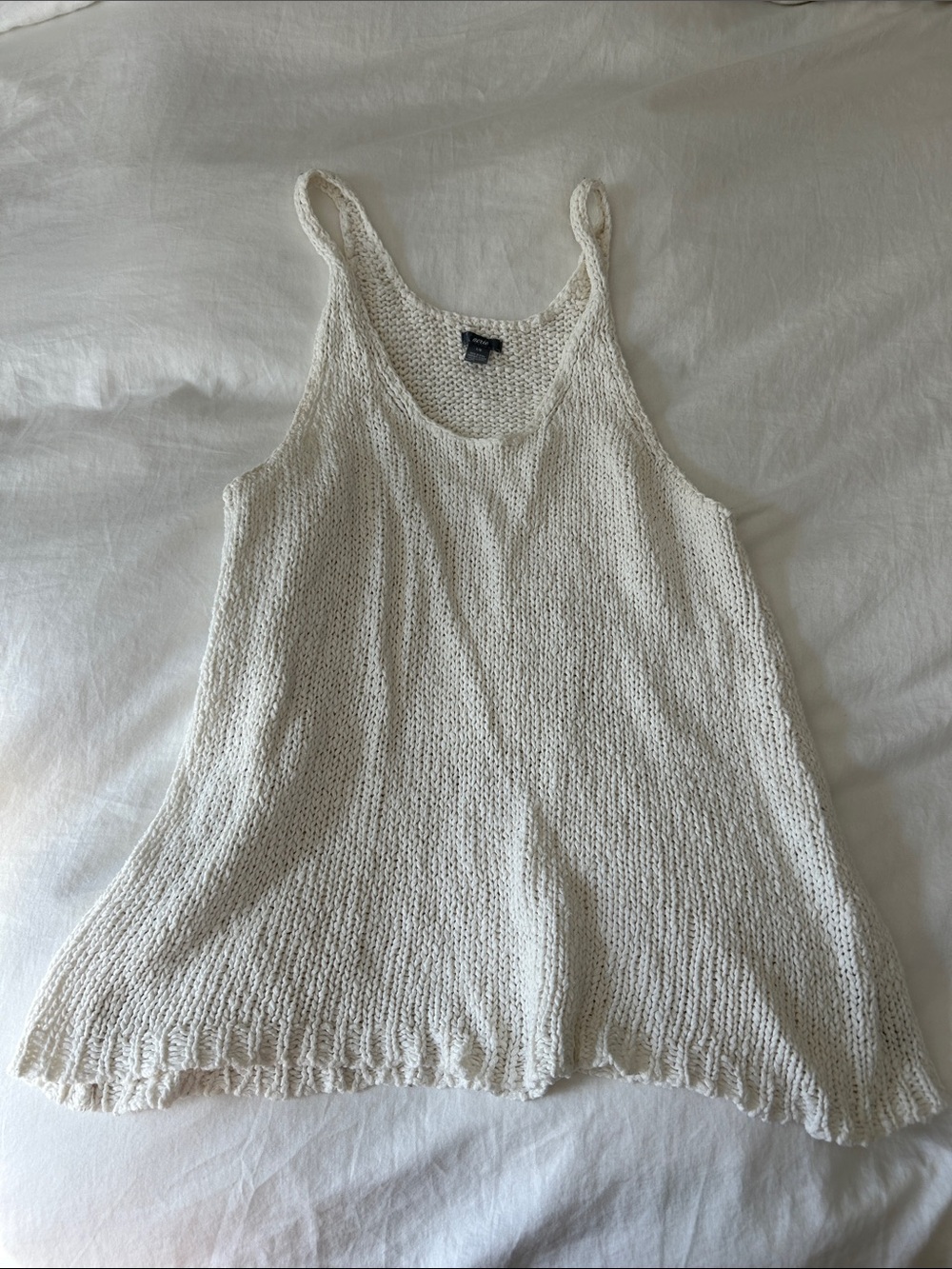 Aerie knit Cream Tank Top